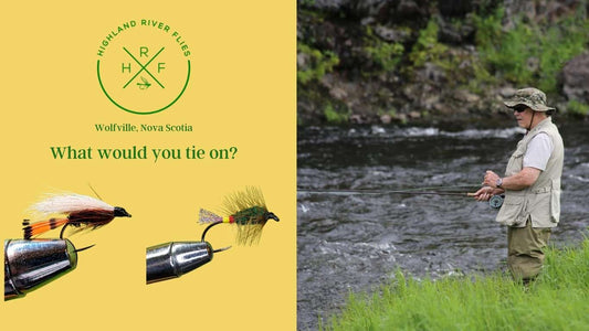 Man fly fishing in Nova Scotia