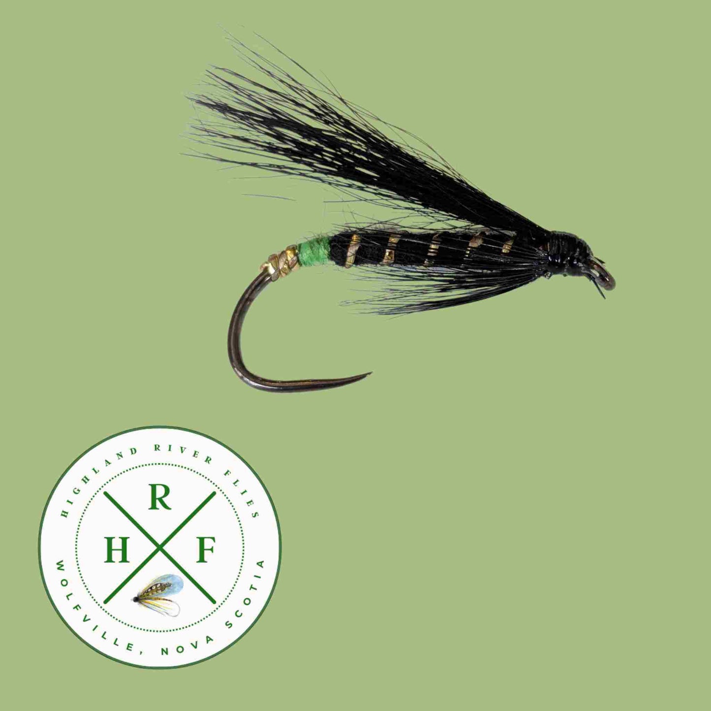 Black Bear Green Butt Barbless fly