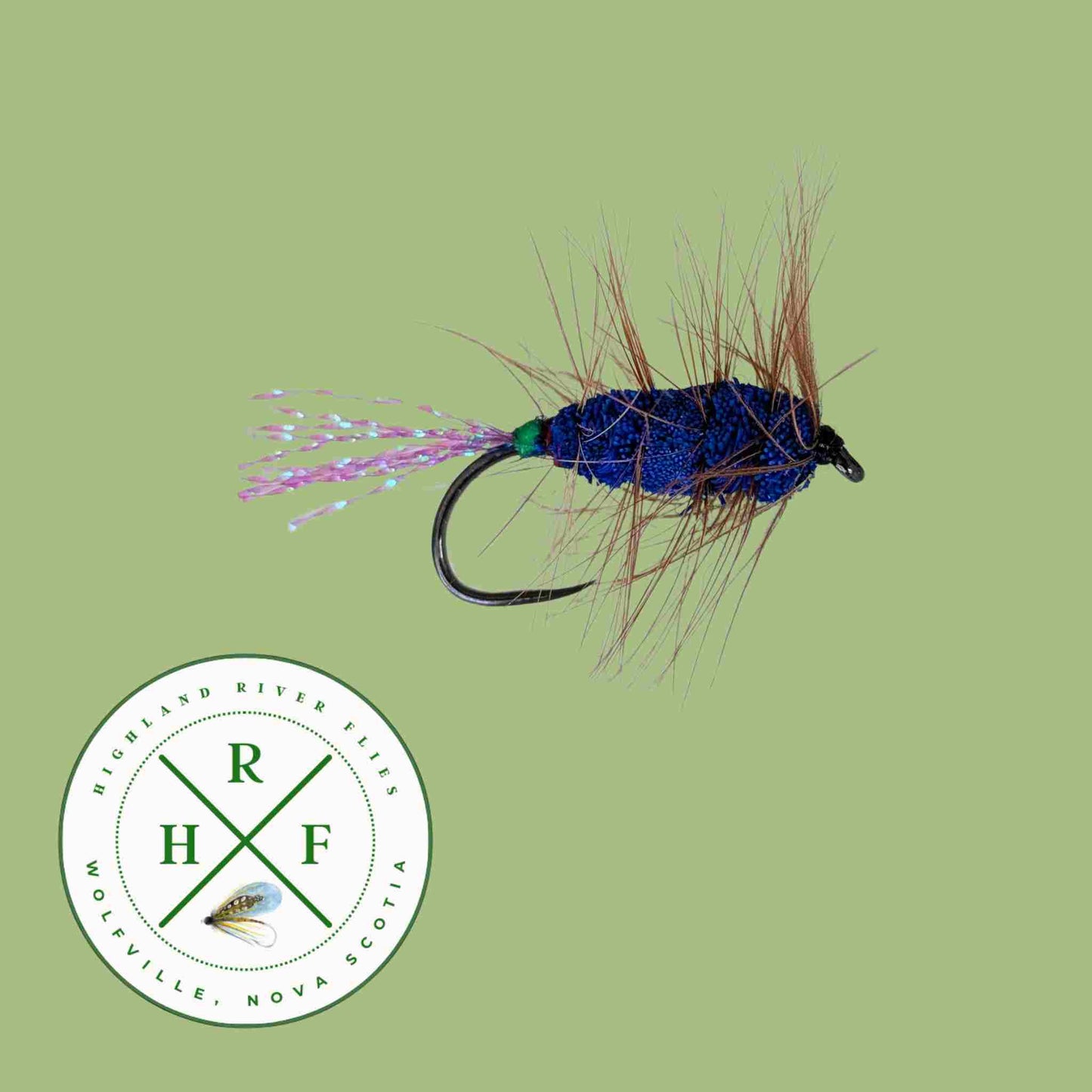 Blue Bug Salmon Fly Barbless