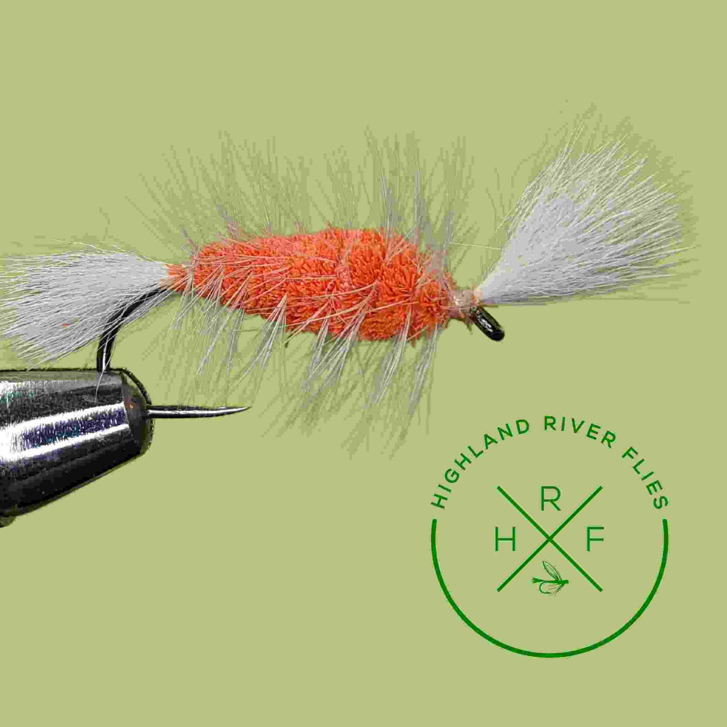 Orange Bomber Salmon Fly Barbless