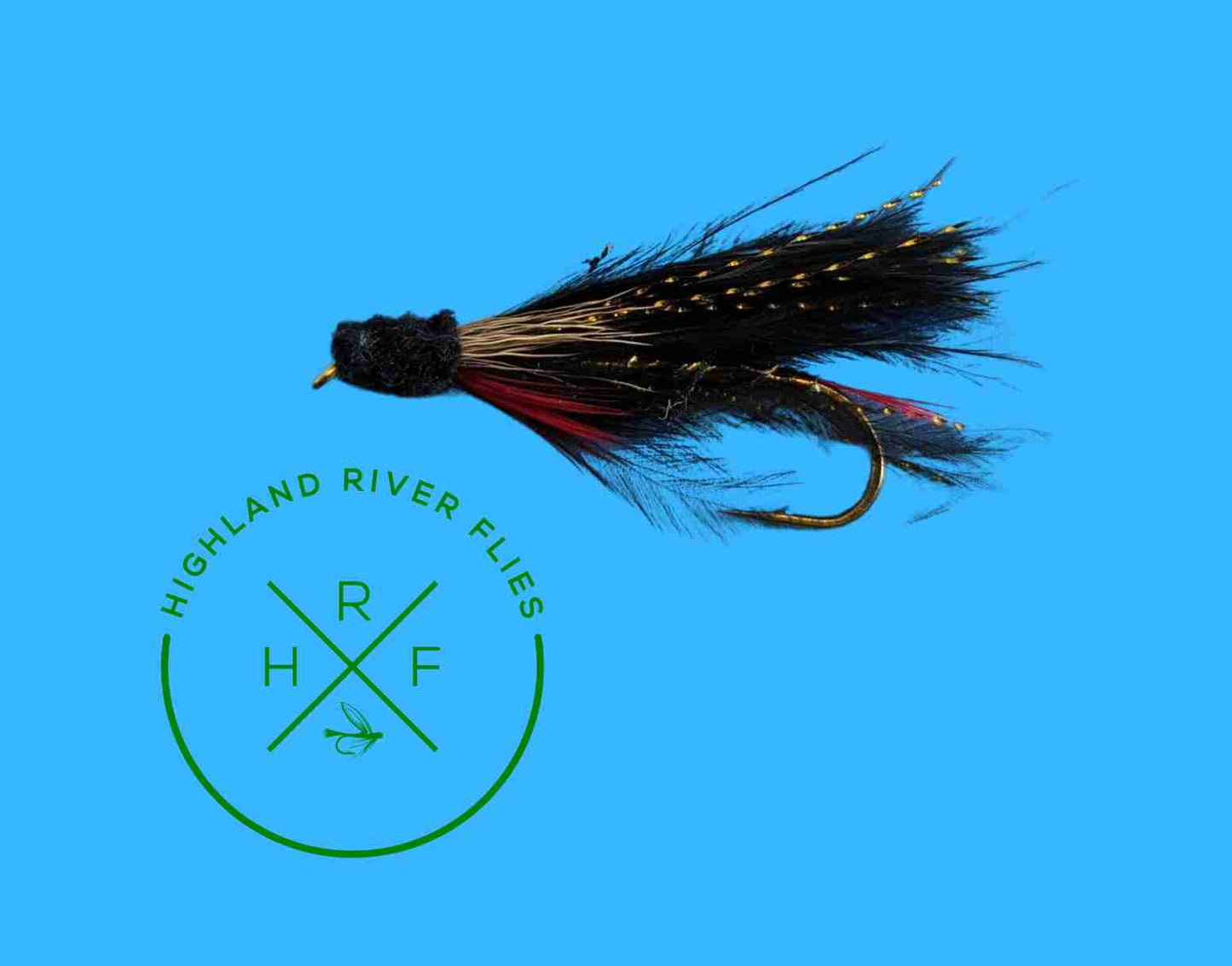Black marabou Muddler fly