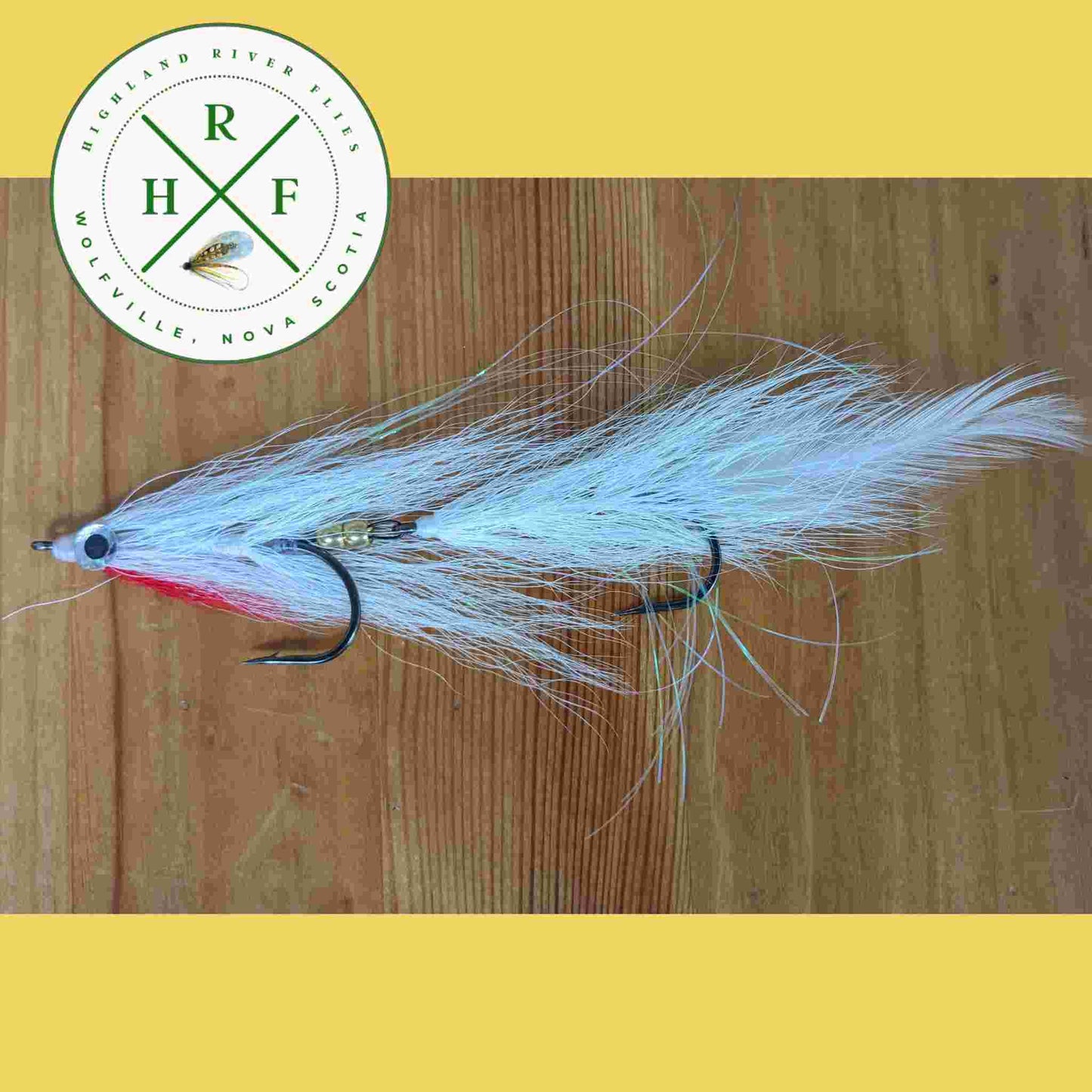 Articulated White Deceiver Fly