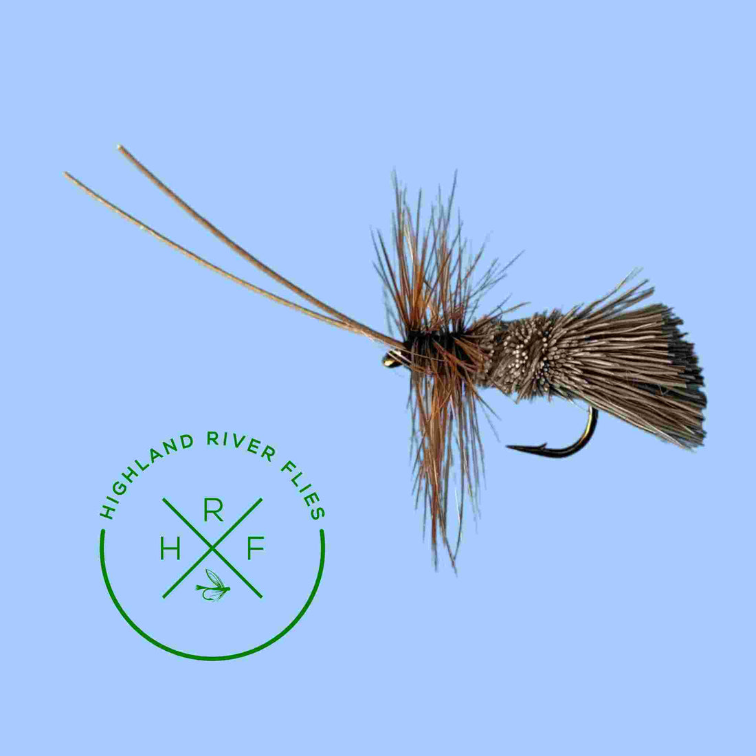 6 Pezzi Mosche Secche Goddard Caddis &ndash; Taglia 18, Colore Tan E Marrone, Per Pesca A Mosca