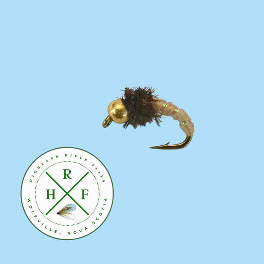 Bead Head Caddis Larva Brown