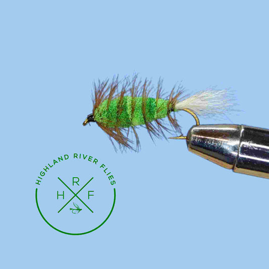 Carter bug salmon fly chartreuse