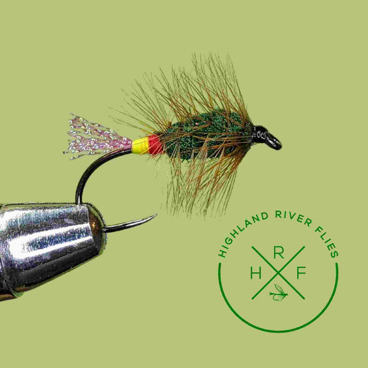Green Machine Salmon Fly Barbless